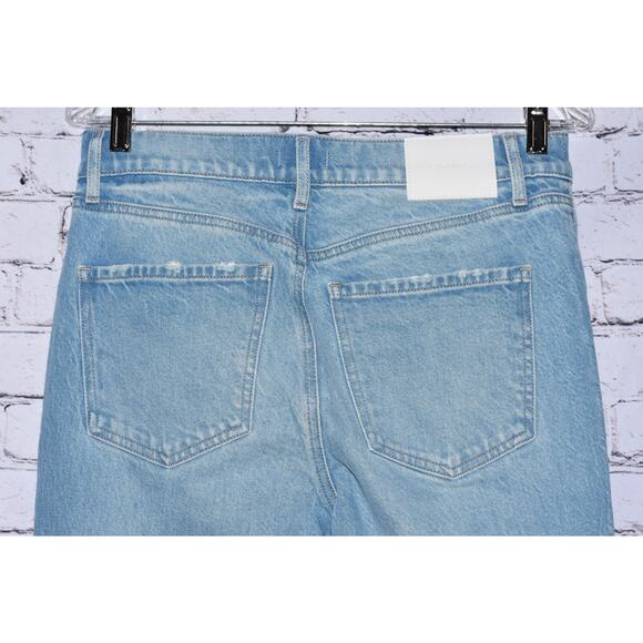 Express Stretch Light Wash Denim 70s Flare Jeans Size 6R NWT - Picture 3 of 6